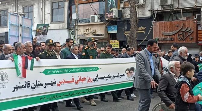 حماسه حضور در راهپیمایی روز قدس قائمشهر