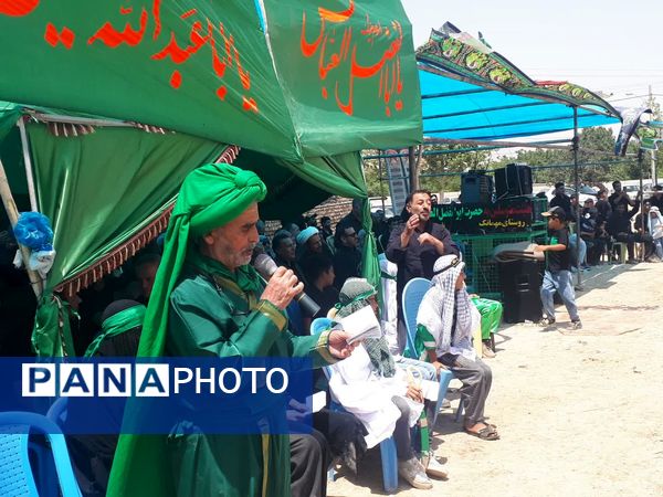 آیین شبیه خوانی عاشورا در روستای مهمانک