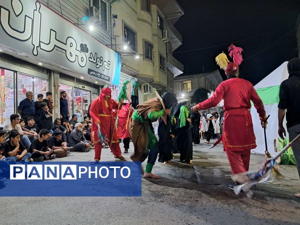 آیین خیمه سوزان در مسجد ابوالفضل قائمشهر