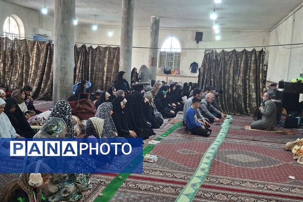 اعتکاف دانش‌آموزان دختر نوجوان در مسجد علی‌بن‌ابی‌طالب(ع) روستای ملاانبار
