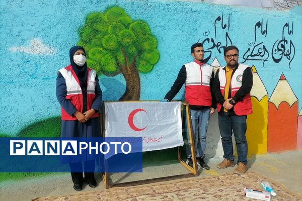 برگزاری مانور زلزله در دبستان شهید سید خلیل رضوی