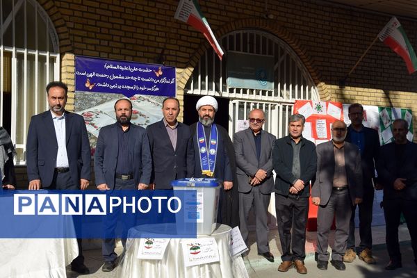 آیین متمرکز استانی انتخابات شورای دانش‌آموزی در دبیرستان شاهد شهید کلانتری ناحیه 1 کرج 