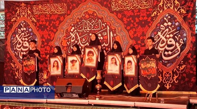 خدمت دانش‌آموزان ناحیه یک اهواز در مکتب حسینی
