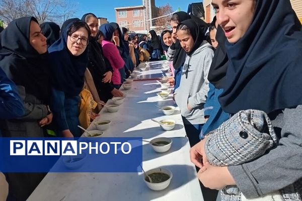 برپایی موکب به‌مناسبت شهادت حضرت زهرا(س) در مدرسه نمونه حجاب