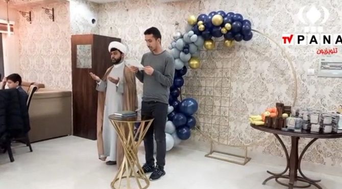جشن تکلیف کلاس هشتمی‌های دبیرستان شهید صدر کهک قم