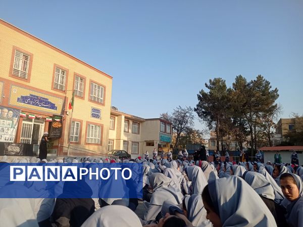 مراسم شهادت حضرت فاطمه (س) در دبستان علی دهقانیان ۲ تبادکان