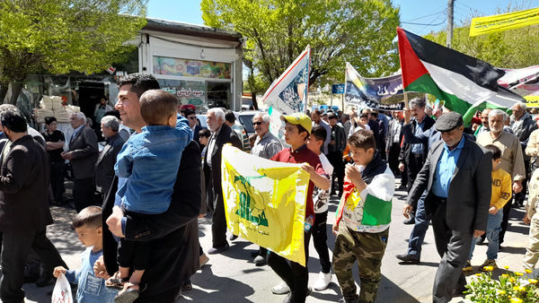 راهپیمایی روز قدس در شهر جعفریه قم