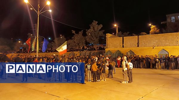  مراسم باشکوه عزاداری شب هفتم محرم در شهرستان مارگون