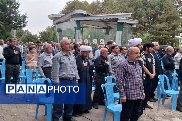 اربعین شهدای اقتدار در مزار شهدای گمنام املش