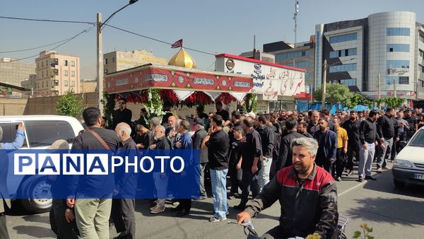 مراسم تشیع و تدفین شهید مصطفی صالحی مقدم در گلزار شهدا شهرستان قدس 