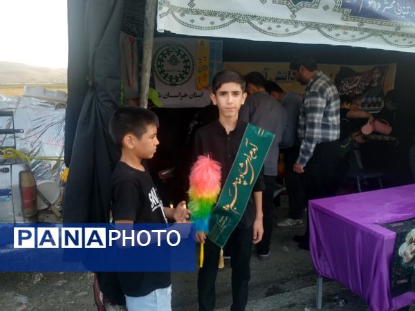 برپایی موکب نهادهای اداره آموزش و پرورش در شیروان