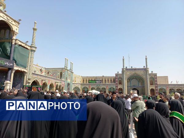 دسته عزاداری بانوان قم در سالروز شهادت امام رضا(ع)