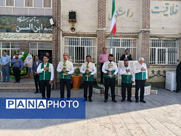 حضور خادمان حرم حرم امام رضا (ع) در دبستان حضرت قاسم‌ابن‌الحسن یزد 