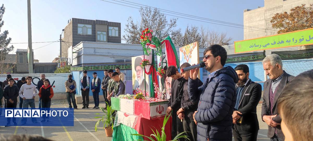 مدرسه فرزانگان شهرستان شیروان، میزبان شهدای گمنام