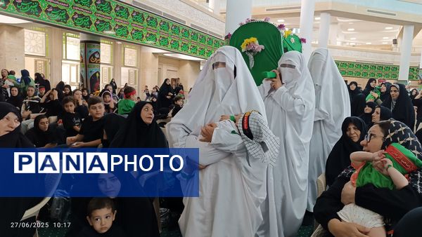 زمزمه‌های «یا علی‌اصغر(ع)» در مصلی زنجان طنین‌انداز شد