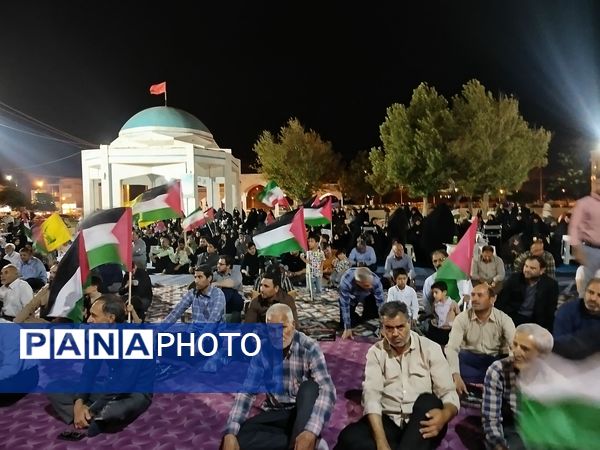 اجتماع بزرگ مردم ولایت‌مدار نیشابور در محکومیت ترور شهید قدس اسماعیل هنیه 