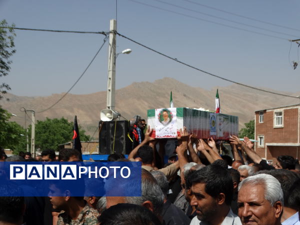 مراسم وداع با شهید «امین عسگری» در گهرو