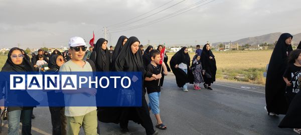 پیاده‌روی جاماندگان اربعین حسینی حرم تا حرم در شهرستان شیروان