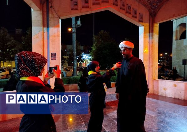 مراسم عزاداری سیدالشهدا در کنار مزار شهدای گمنام نیشابور