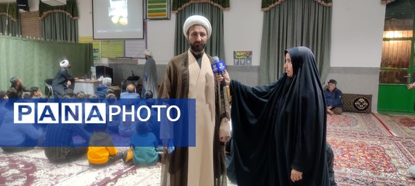 حضور ۷٠ دانش‌آموز  معتکف در مسجد امام رضا(ع)، رضا آباد شرقی شیروان