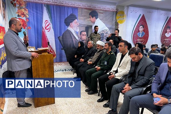 افتتاح یادمان شهدای دانش آموزی در مدرسه تسنیم پردیس