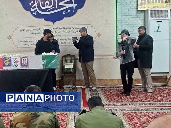 مراسم تشییع پیکر پاک شهید علی‌اصغر آدینه، صحنه‌ای از شکوه ایمان و وفاداری