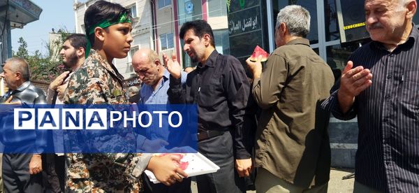 راهپیمایی عزاداران قائمشهری در سالروز رحلت رسول اکرم (ص) و امام حسن مجتبی (ع)