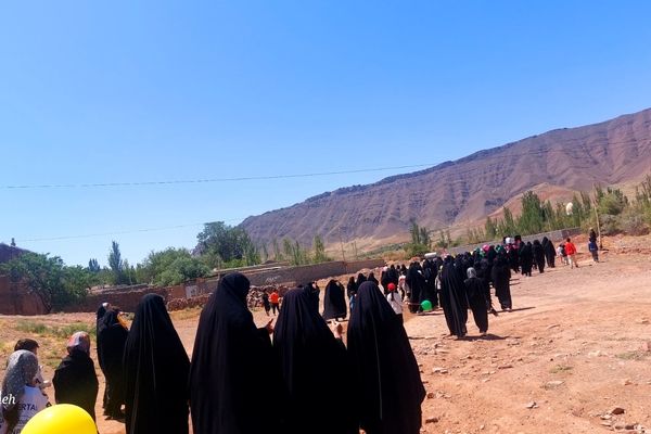نسر در سوگ و بیعت؛ پیاده روی باشکوه غدیر به یاد شهدای حملات صهیونیستی