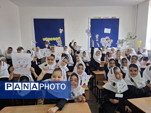 جشن دندان شماره شش و پویش دو دو تا یادت نره در دبستان عصمت باخرز