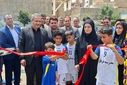 آیین افتتاح زمین چمن مصنوعی، جایی برای رویش استعدادهای فوتبالی