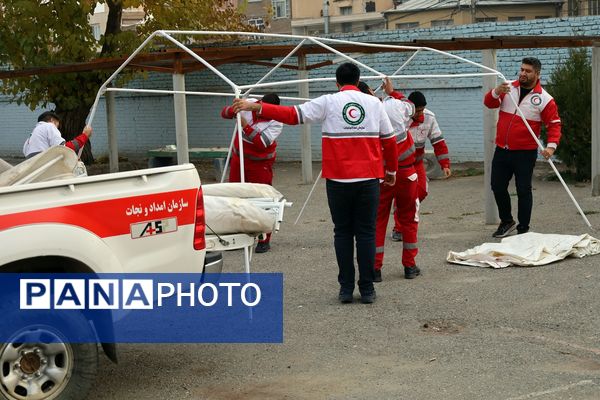 بیست و هفتمین مانور سراسری زلزله در آذربایجان غربی