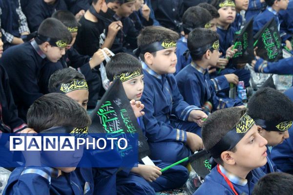 عزاداری دانشآموزان قم در آستان مقدس امامزاده سیدعلی(ع)