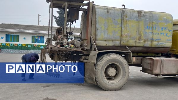 آغاز نهضت آسفالت در مدارس قائمشهر