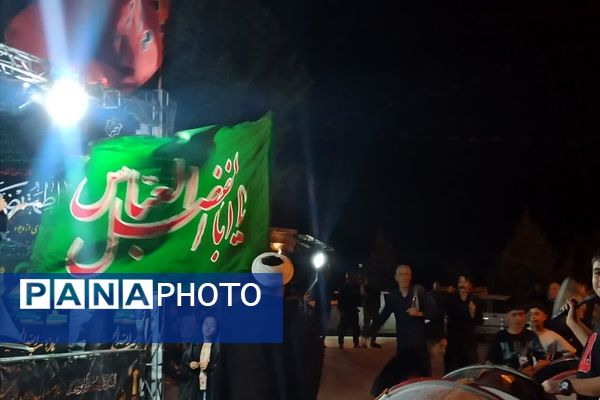 عزاداری مردم شهر بیضا در سوگ شهیدان کربلا
