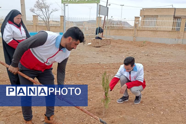 کاشت نهال در  شهر ایزدخواست به‌مناسبت هفته درختکاری