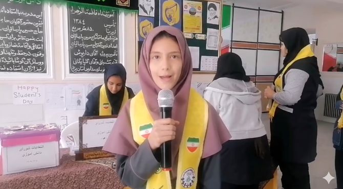 انتخابات شورای دانش‌آموزی دبیرستان فاطمه الزهرا (س) برگزار شد