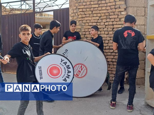 قافله عزاداری تاسوعای حسینی در شهر حبیب آباد