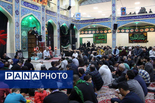 مراسم عزاداری فاطمیه در حسنیه چهارده معصوم یزد