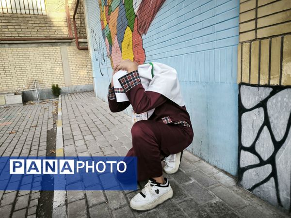 مانور زلزله در دبستان شطیطه۲