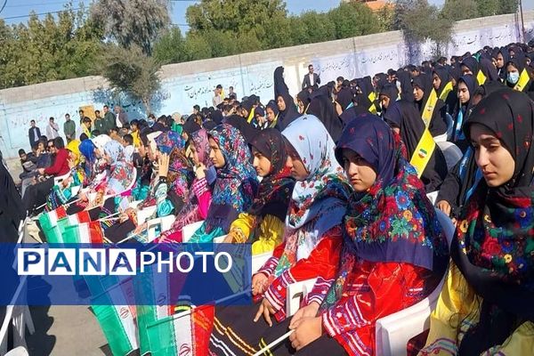 مانور یاوران انقلاب دانش‌آموزان عشایری