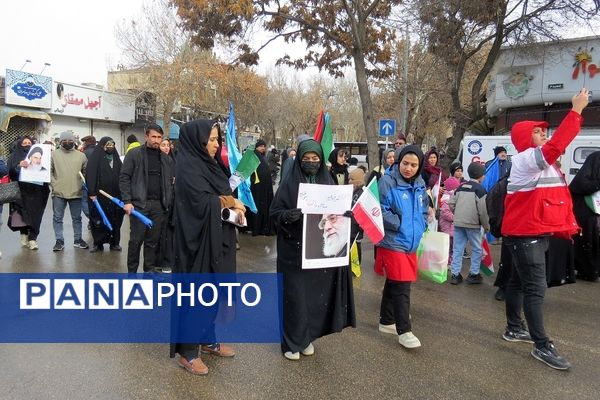 راهپیمایی باشکوه ۲۲ بهمن ماه شهرستان بجنورد 