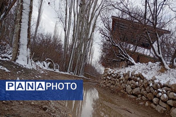خودنمایی برف در شهر بار نیشابور