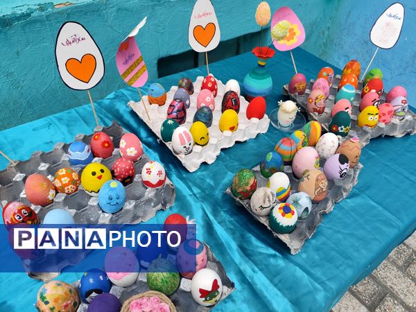 برگزاری جشنواره تخم مرغ رنگی در آموزشگاه دخترانه سارا،ملارد