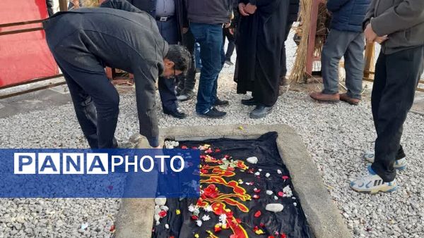 مراسم بزرگداشت سومین روز تدفین شهید گمنام در شهر قاضی