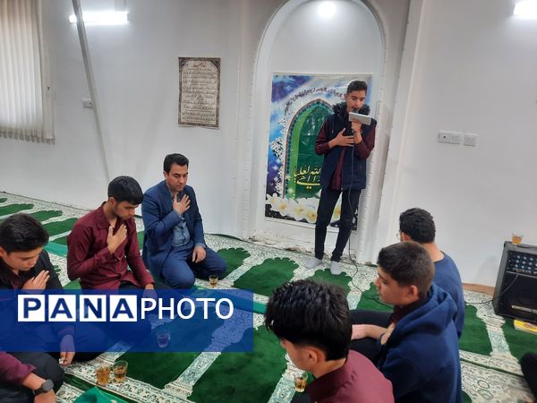 مراسم هیات دانش‌آموزی دبیرستان نمونه آیت الله خامنه‌ای کاشمر
