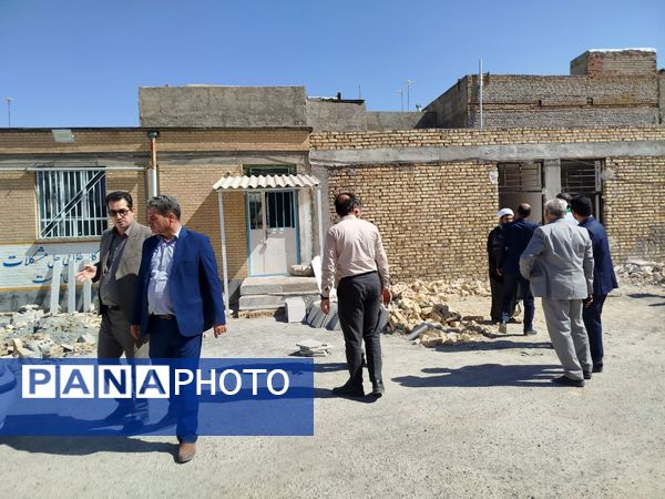 بازدید مدیرکل آموزش و پرورش خراسان شمالی از پروژه‌های نهضت توسعه عدالت آموزشی فاروج
