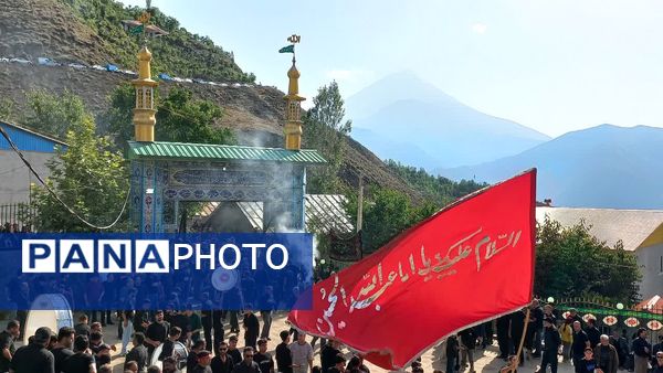 دسته‌روی تاسوعای حسینی در روستای نوسر آمل