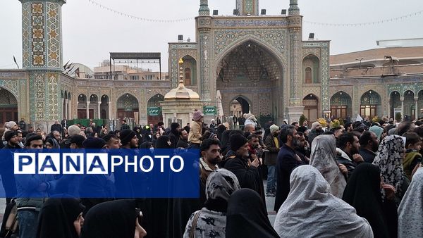 مراسم عزاداری شام شهادت امام هادی(ع) در حرم بانوی کرامت 