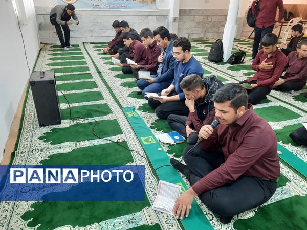 مراسم هیات دانش‌آموزی دبیرستان نمونه آیت الله خامنه‌ای کاشمر