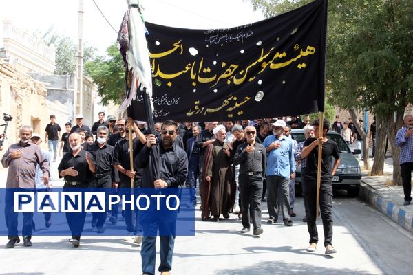 پیاده‌روی جاماندگان اربعین حسینی در شهر درق 